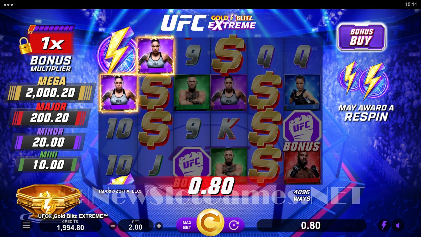 UFC Gold Blitz Extreme Slot Slot Image in Demo - pic. 3
