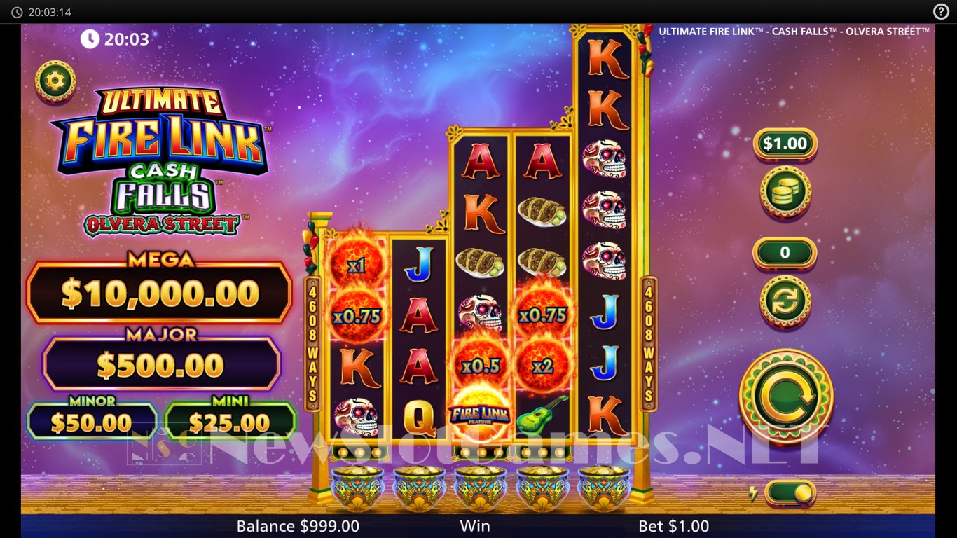 Ultimate Fire Link Cash Falls Olvera Street Slot Slot Image in Demo - pic. 2