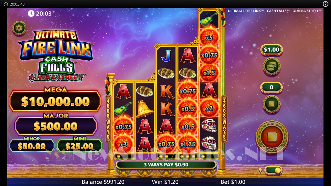 Ultimate Fire Link Cash Falls Olvera Street Slot Slot Image in Demo - pic. 3