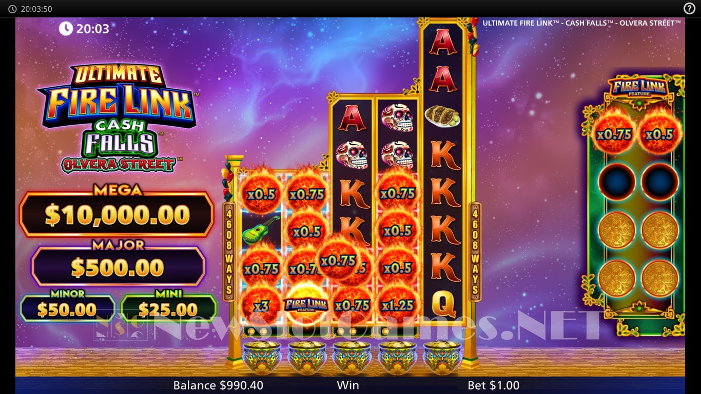 Ultimate Fire Link Cash Falls Olvera Street Slot Slot Image in Demo - pic. 4