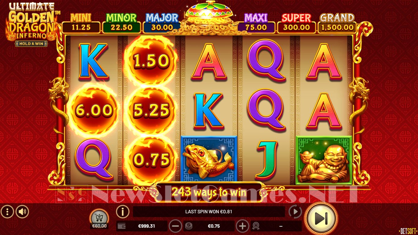Ultimate Golden Dragon Inferno Slot Slot Image in Demo - pic. 2
