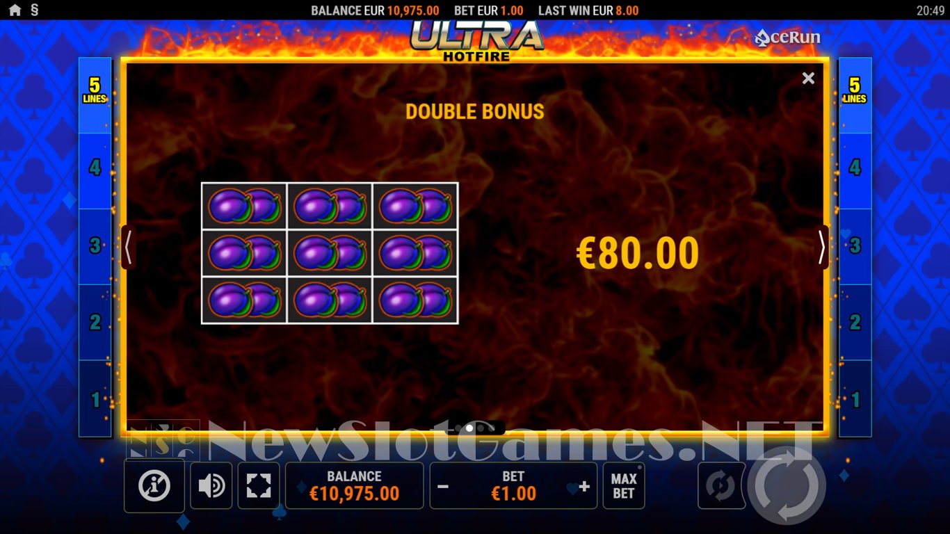 Ultra HOTFIRE Slot Slot Image in Demo - pic. 8