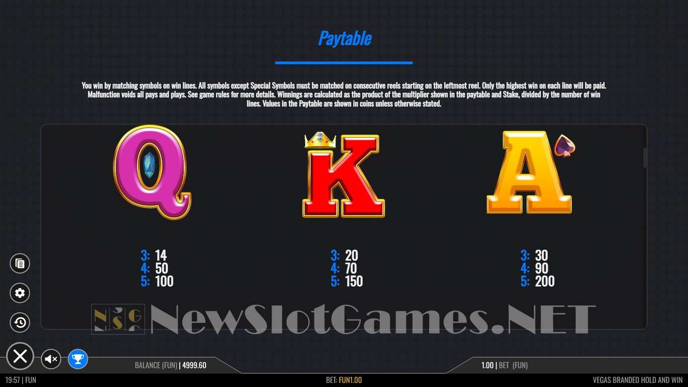 Vegas Hold and Win Slot Slot Image in Demo - pic. 8