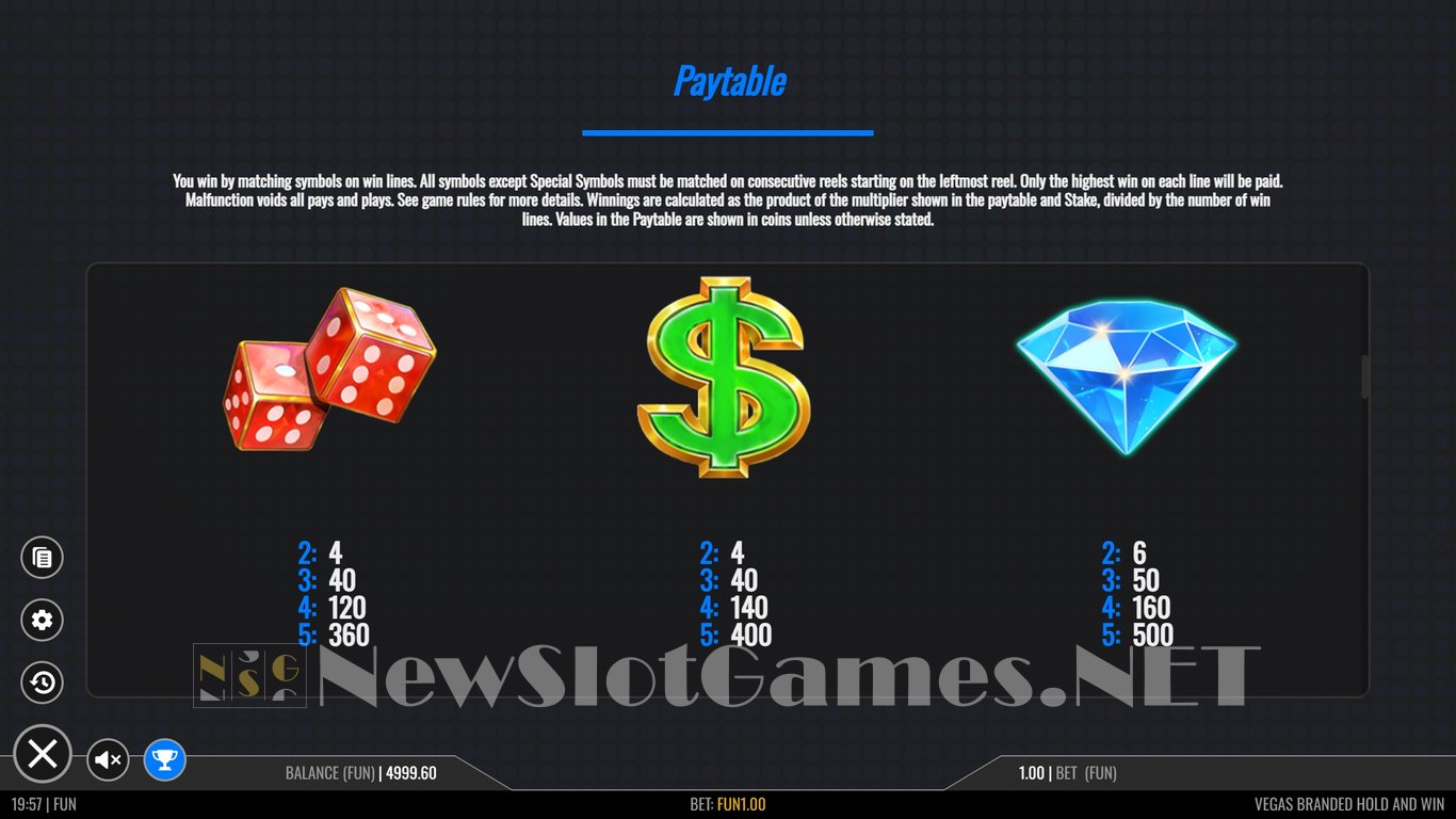 Vegas Hold and Win Slot Slot Image in Demo - pic. 9