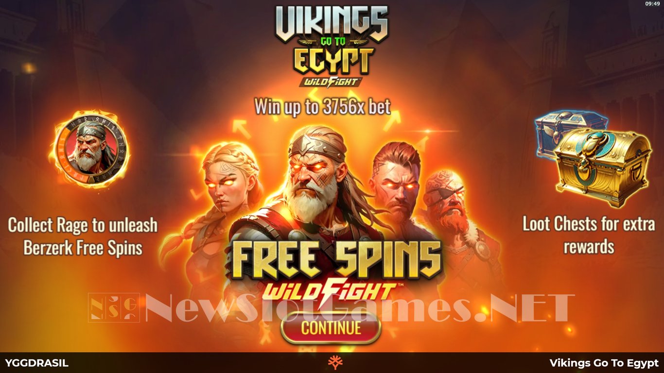 Vikings Go To Egypt Wild Fight Slot Demo Image