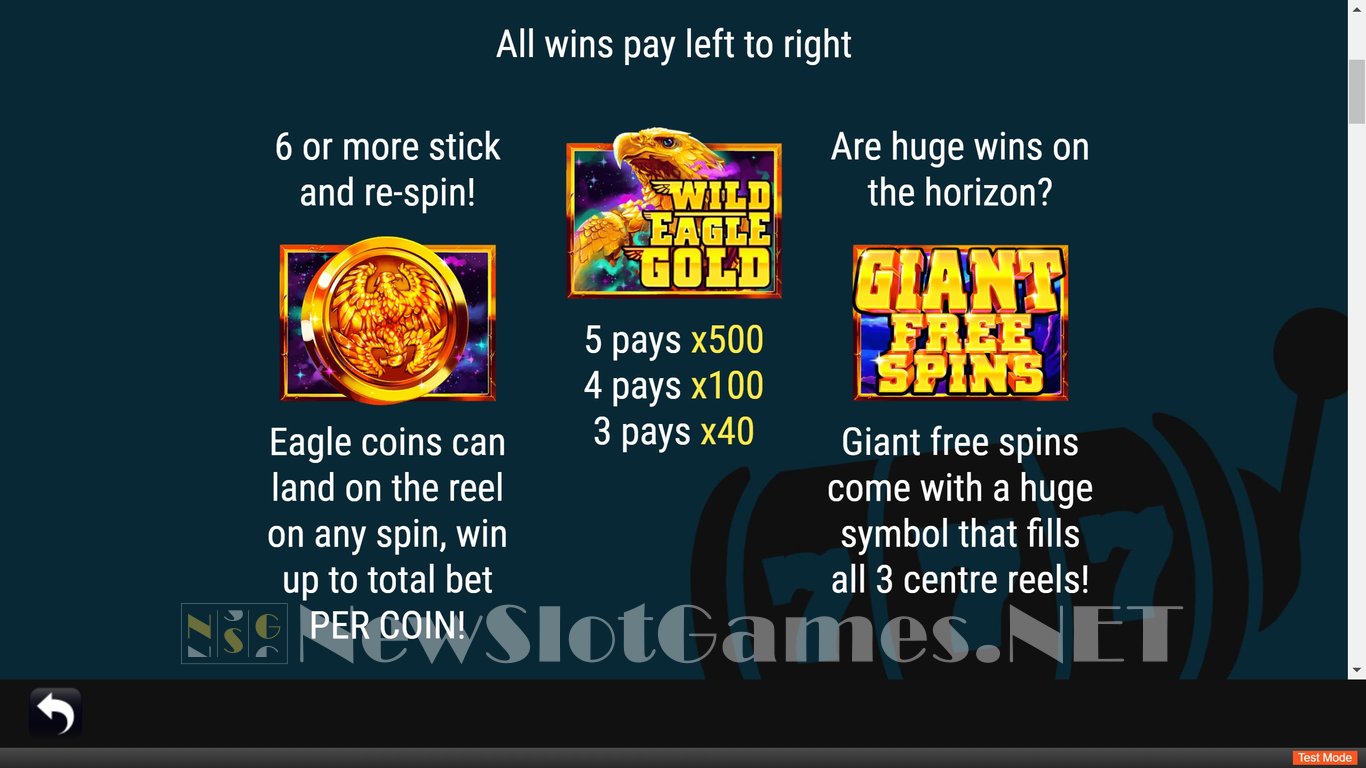 Wild Eagle Gold Slot Slot Image in Demo - pic. 5