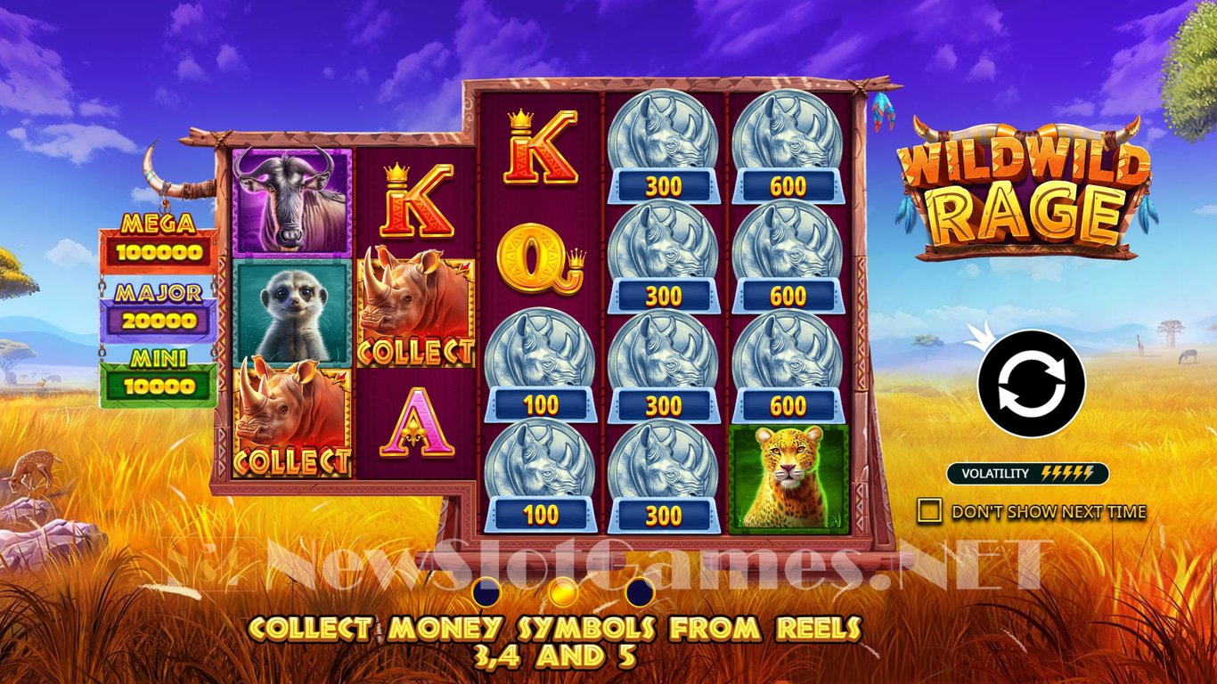 Wild Wild Rage Slot Demo Image