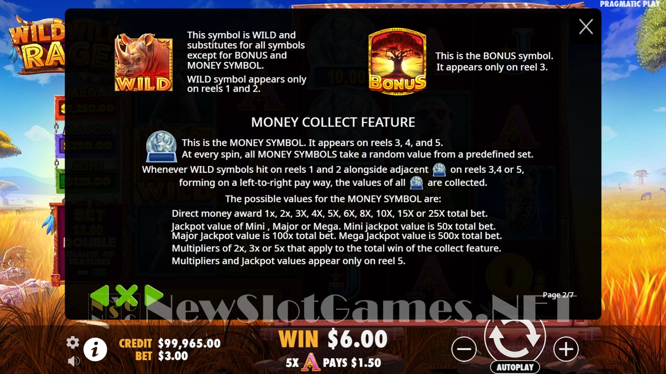 Wild Wild Rage Slot Slot Image in Demo - pic. 9