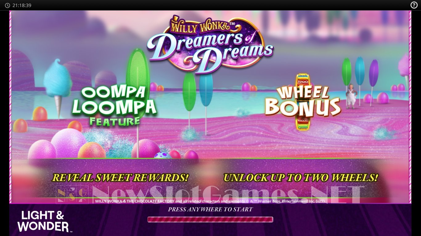 Willy Wonka Dreamers of Dreams Slot Demo Image