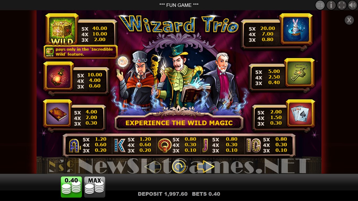 Wizard Trio Slot Slot Image in Demo - pic. 5