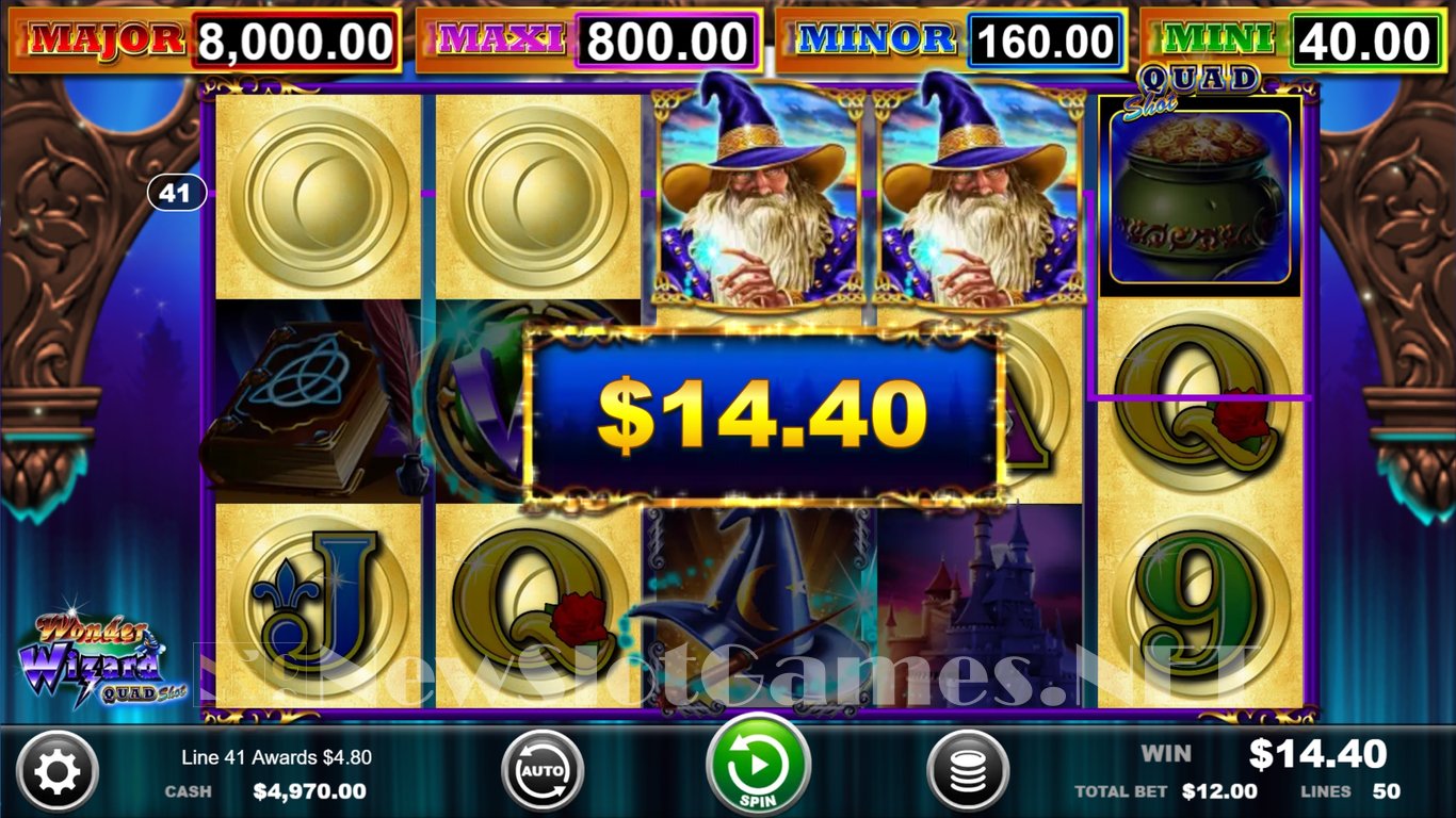 Wonder Wizard Quad Shot Slot Slot Image in Demo - pic. 3