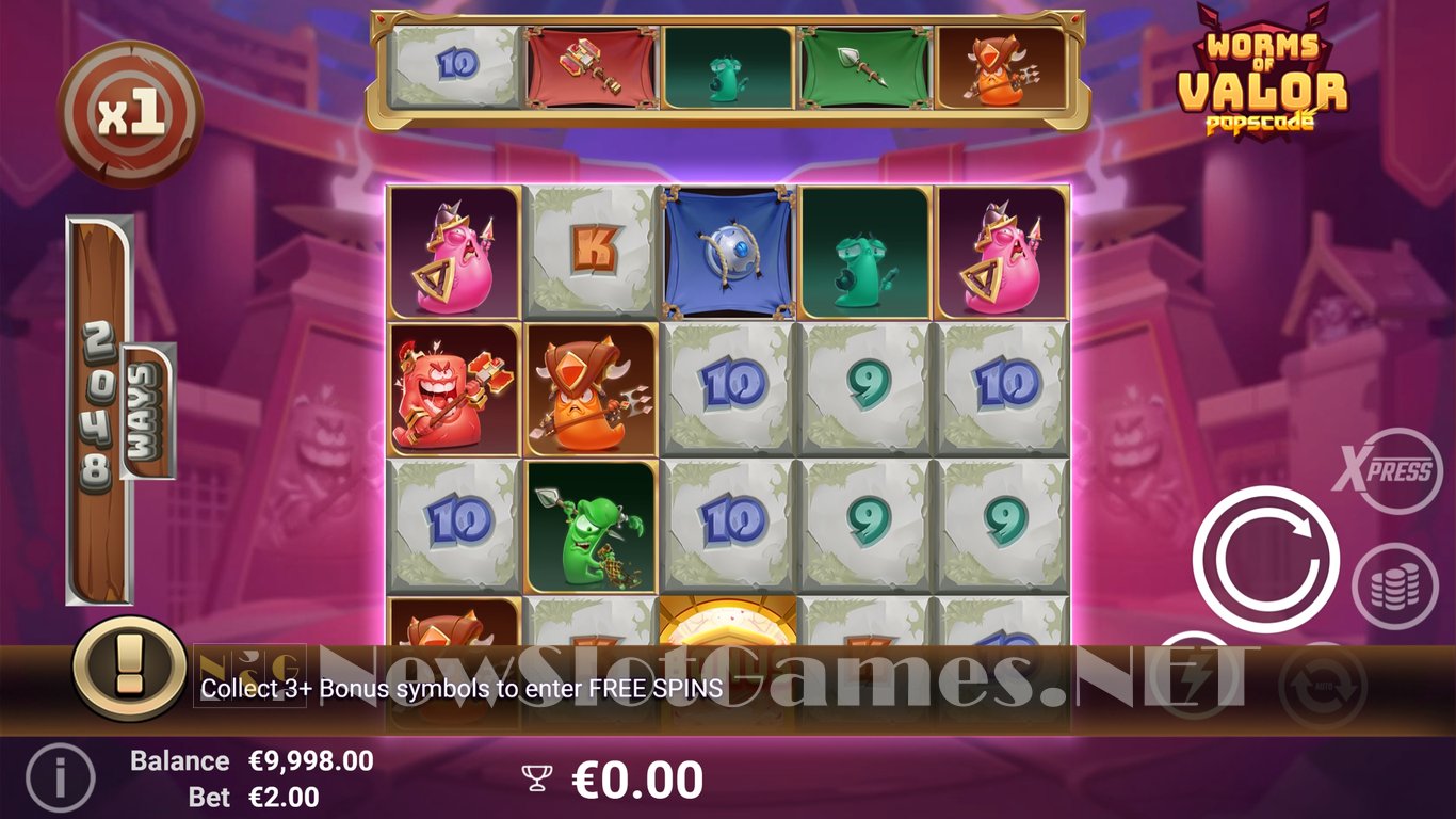 Worms of Valor Slot Slot Image in Demo - pic. 2