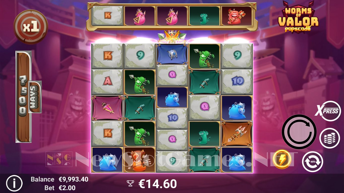 Worms of Valor Slot Slot Image in Demo - pic. 4