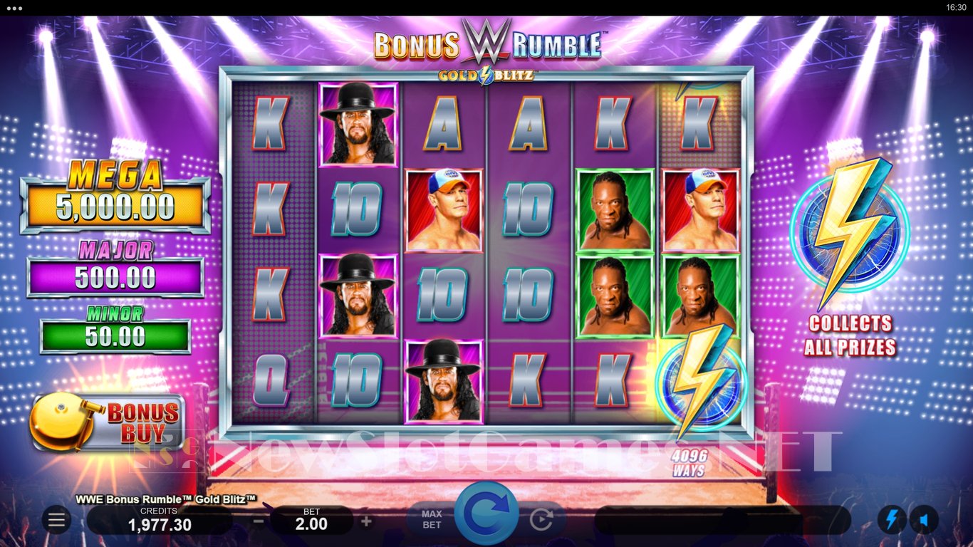 WWE Bonus Rumble Gold Blitz Slot Slot Image in Demo - pic. 3