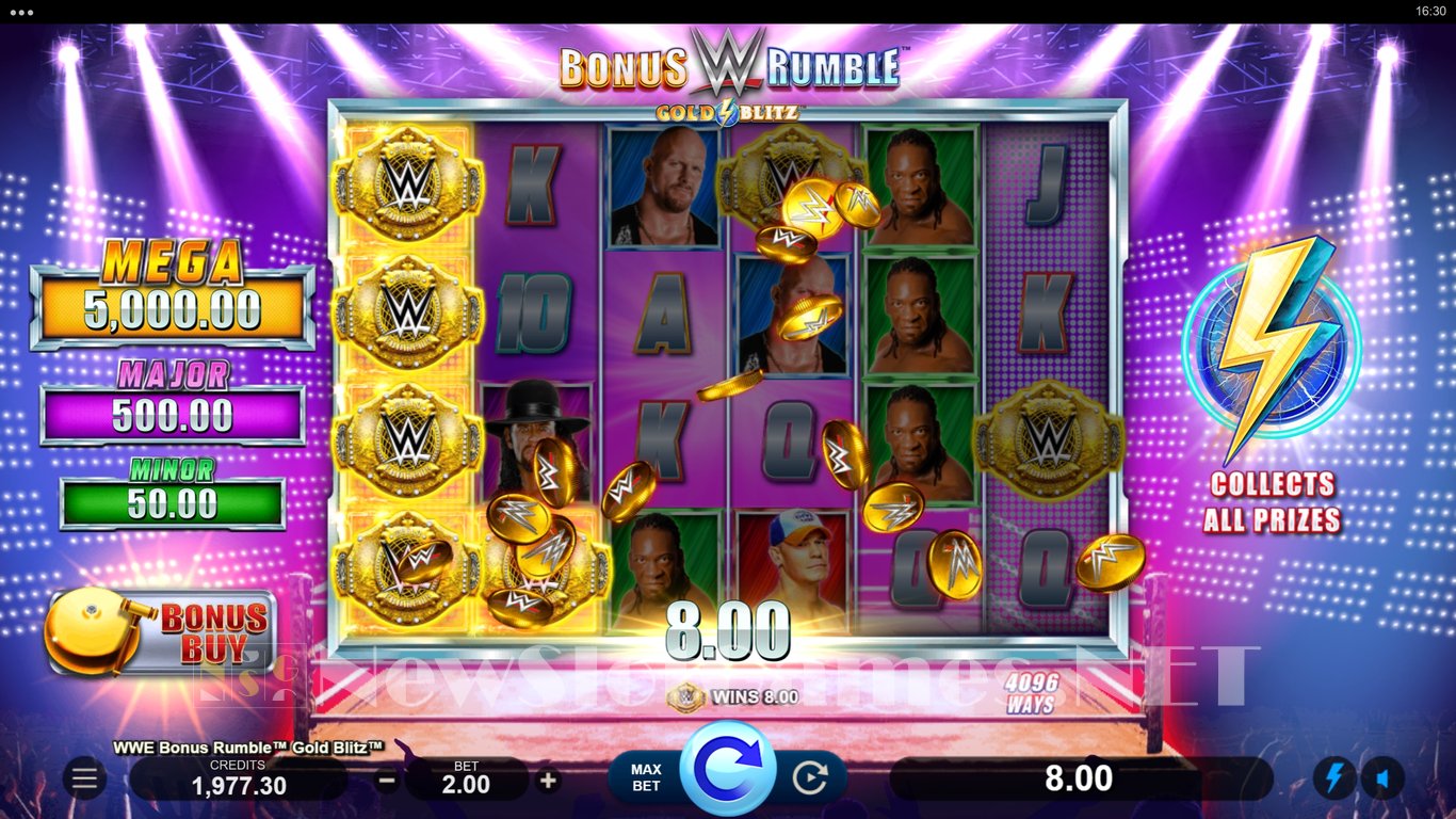 WWE Bonus Rumble Gold Blitz Slot Slot Image in Demo - pic. 4