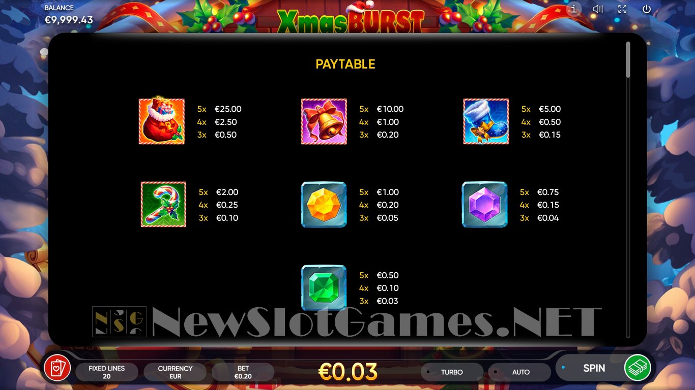 Xmas Burst Slot Slot Image in Demo - pic. 7