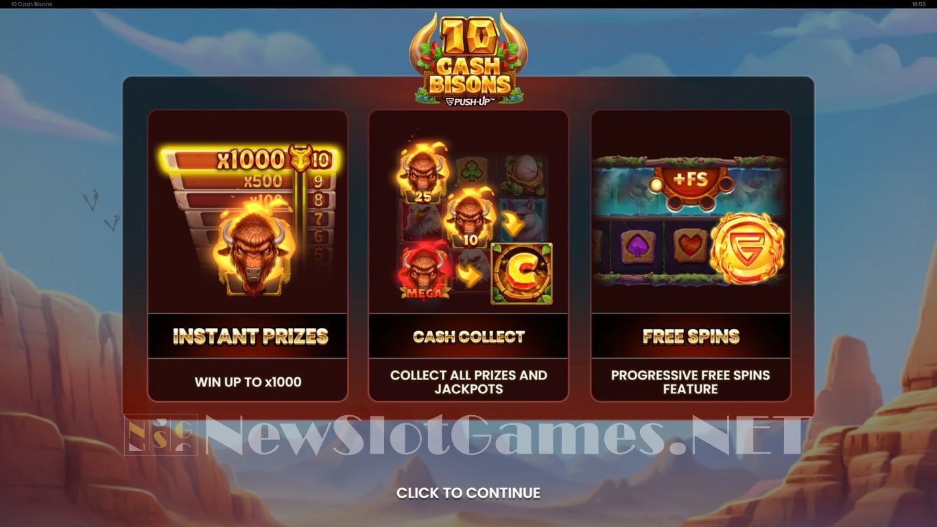 10 Cash Bisons Slot Demo Image