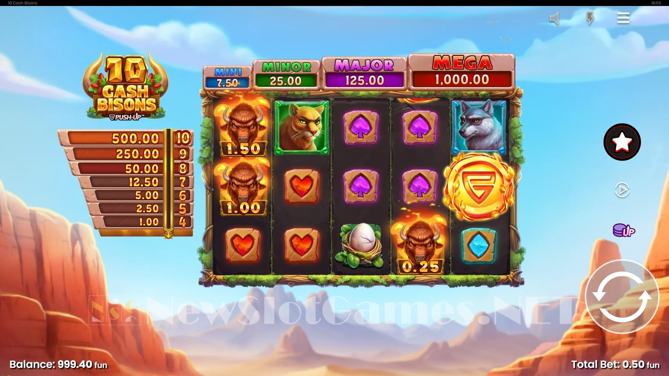 10 Cash Bisons Slot Slot Image in Demo - pic. 3