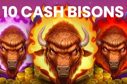 10 Cash Bisons Slot Logo