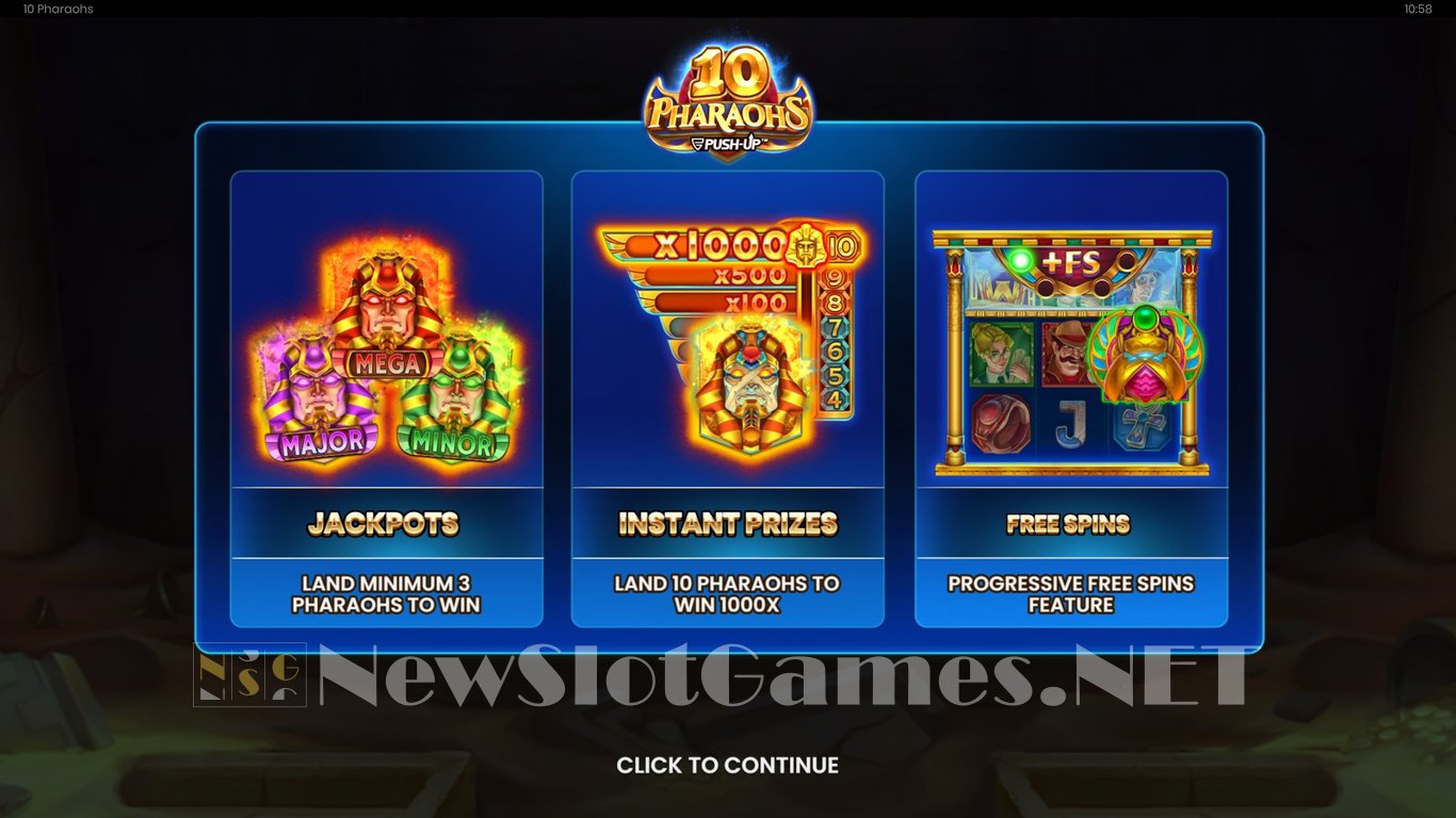 10 Pharaohs Slot Demo Image