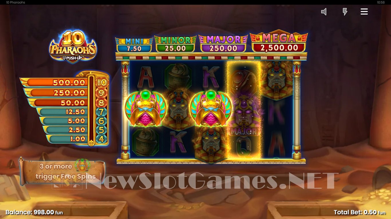 10 Pharaohs Slot Slot Image in Demo - pic. 3
