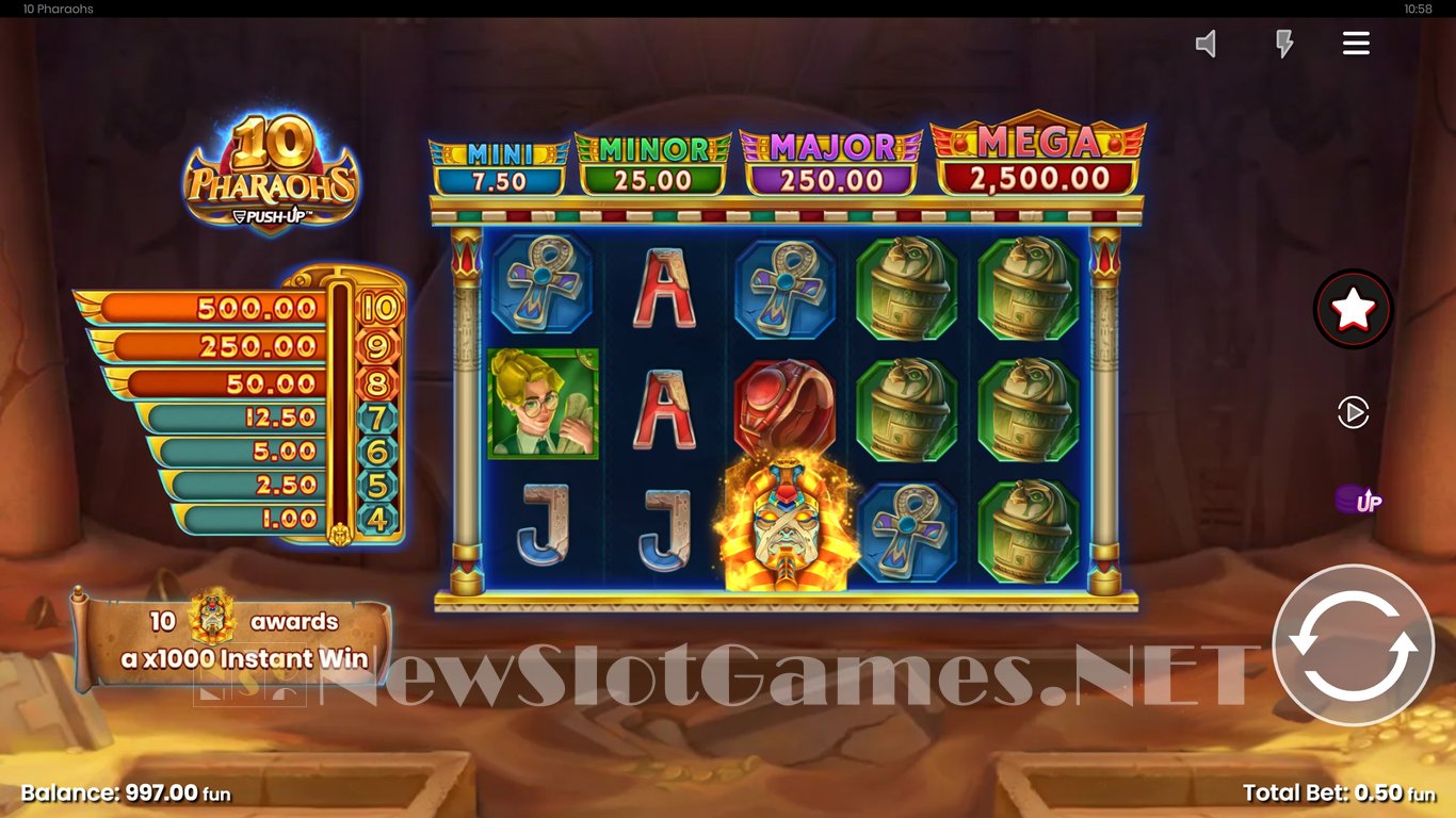 10 Pharaohs Slot Slot Image in Demo - pic. 5