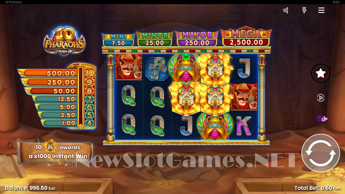 10 Pharaohs Slot Slot Image in Demo - pic. 6