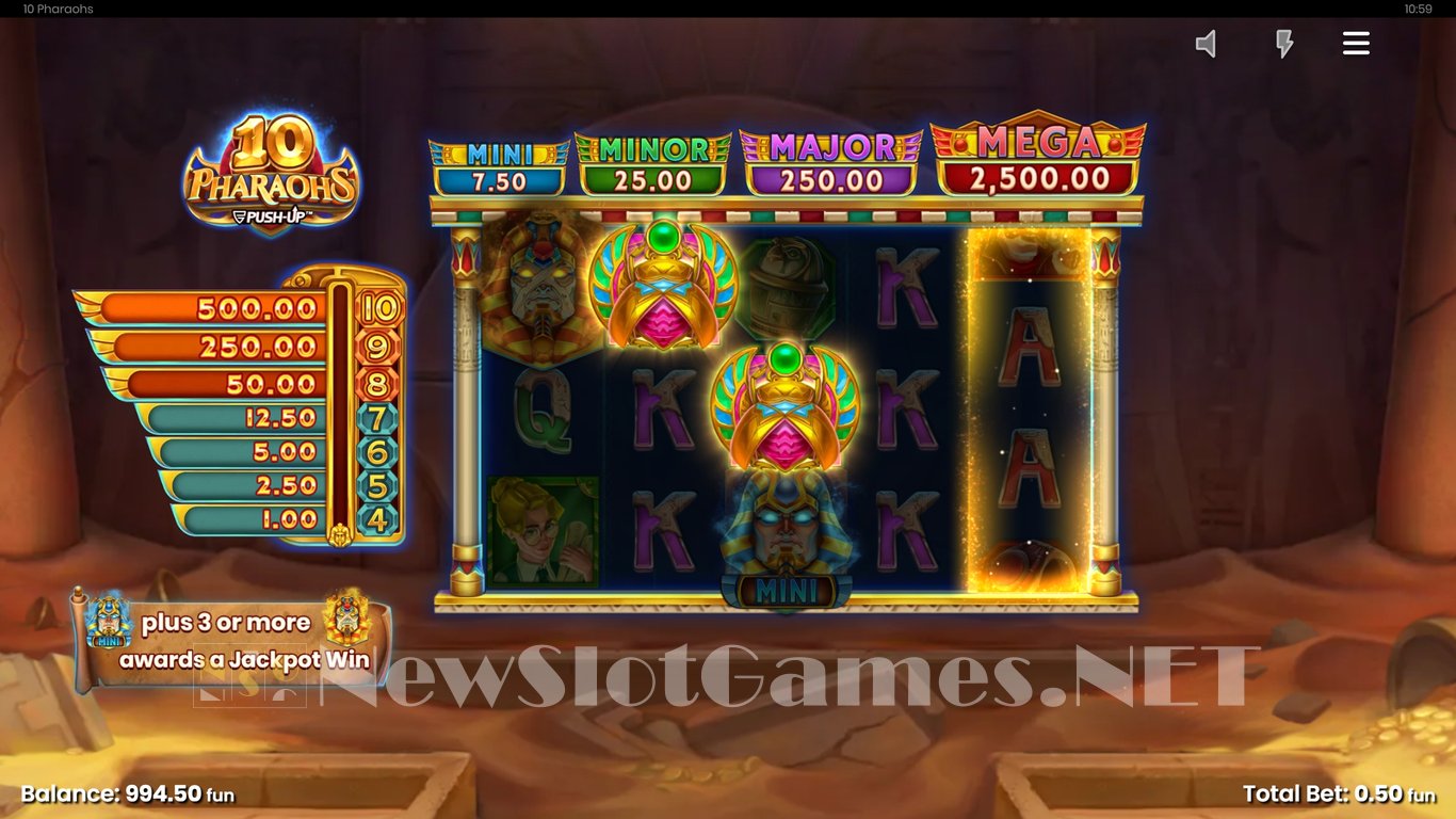 10 Pharaohs Slot Slot Image in Demo - pic. 7