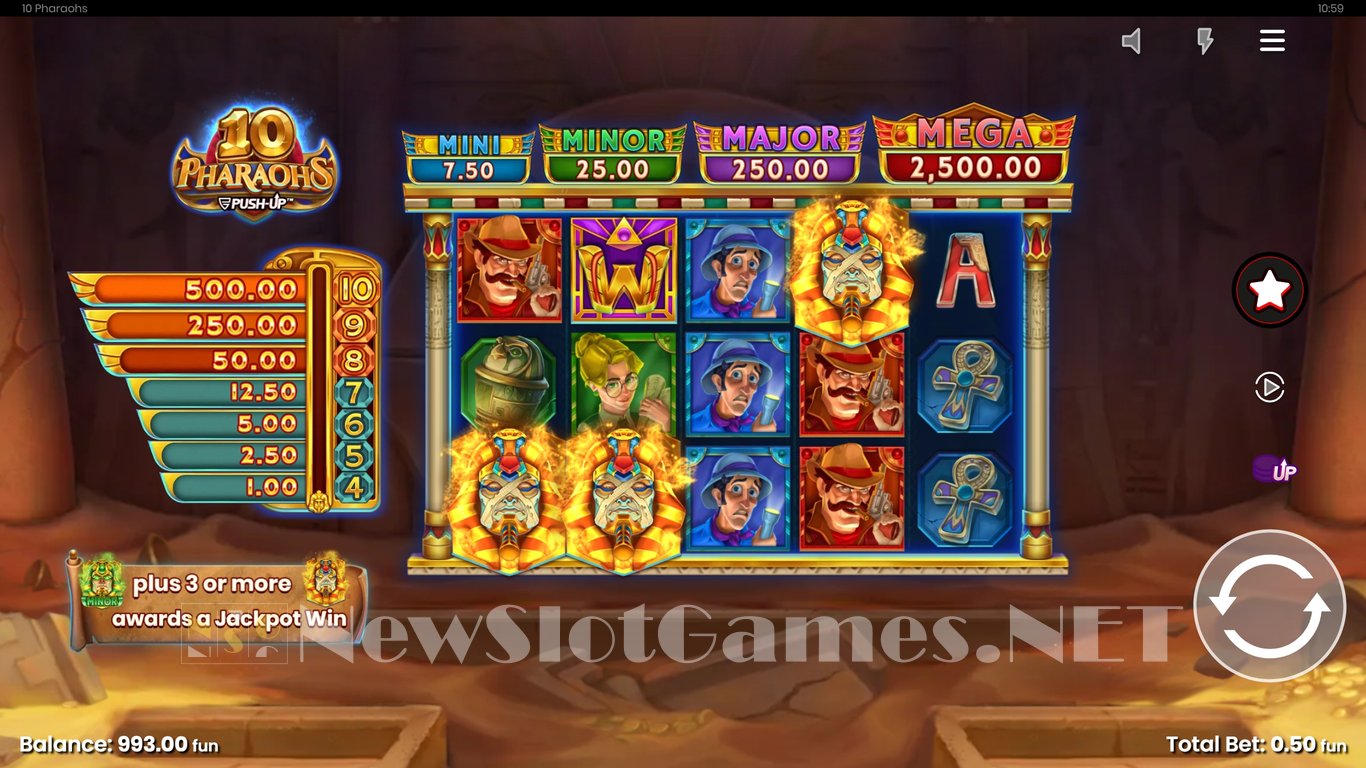 10 Pharaohs Slot Slot Image in Demo - pic. 8