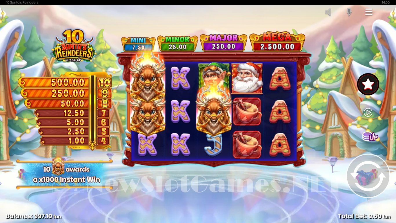10 Santas Reindeers Slot Slot Image in Demo - pic. 7