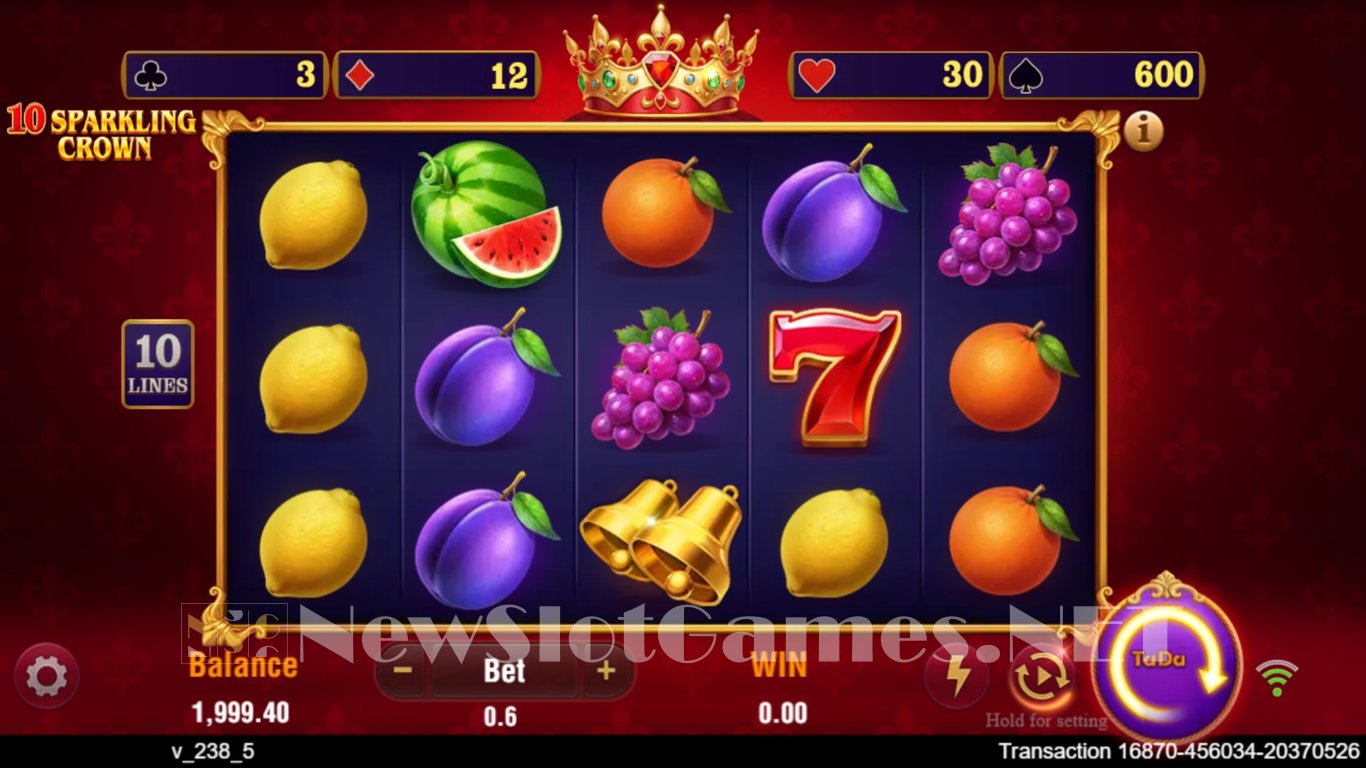 10 Sparkling Crown Slot Slot Image in Demo - pic. 2