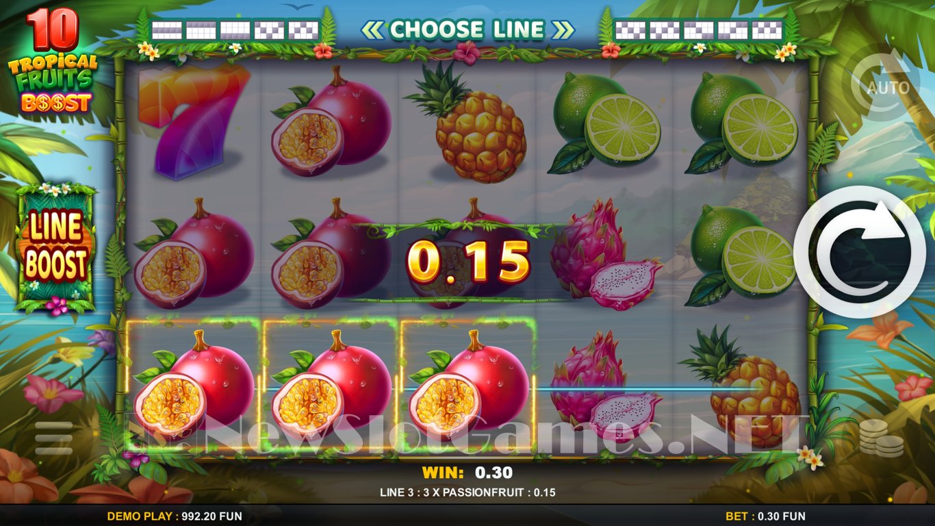 10 Tropical Fruits Boost Slot Slot Image in Demo - pic. 2