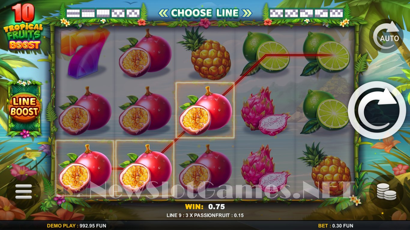 10 Tropical Fruits Boost Slot Slot Image in Demo - pic. 3