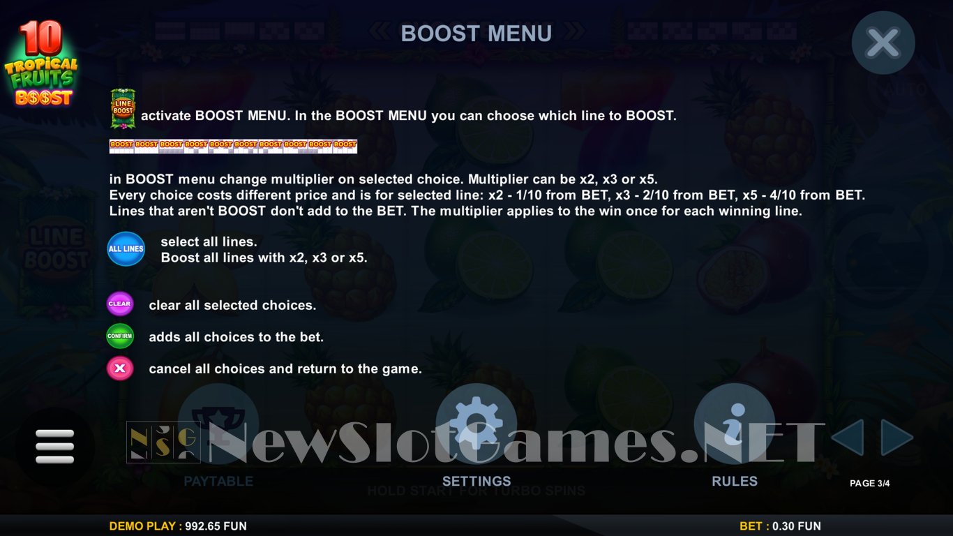 10 Tropical Fruits Boost Slot Slot Image in Demo - pic. 5