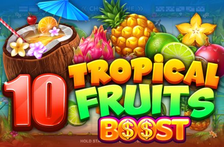 10 Tropical Fruits Boost Slot Logo