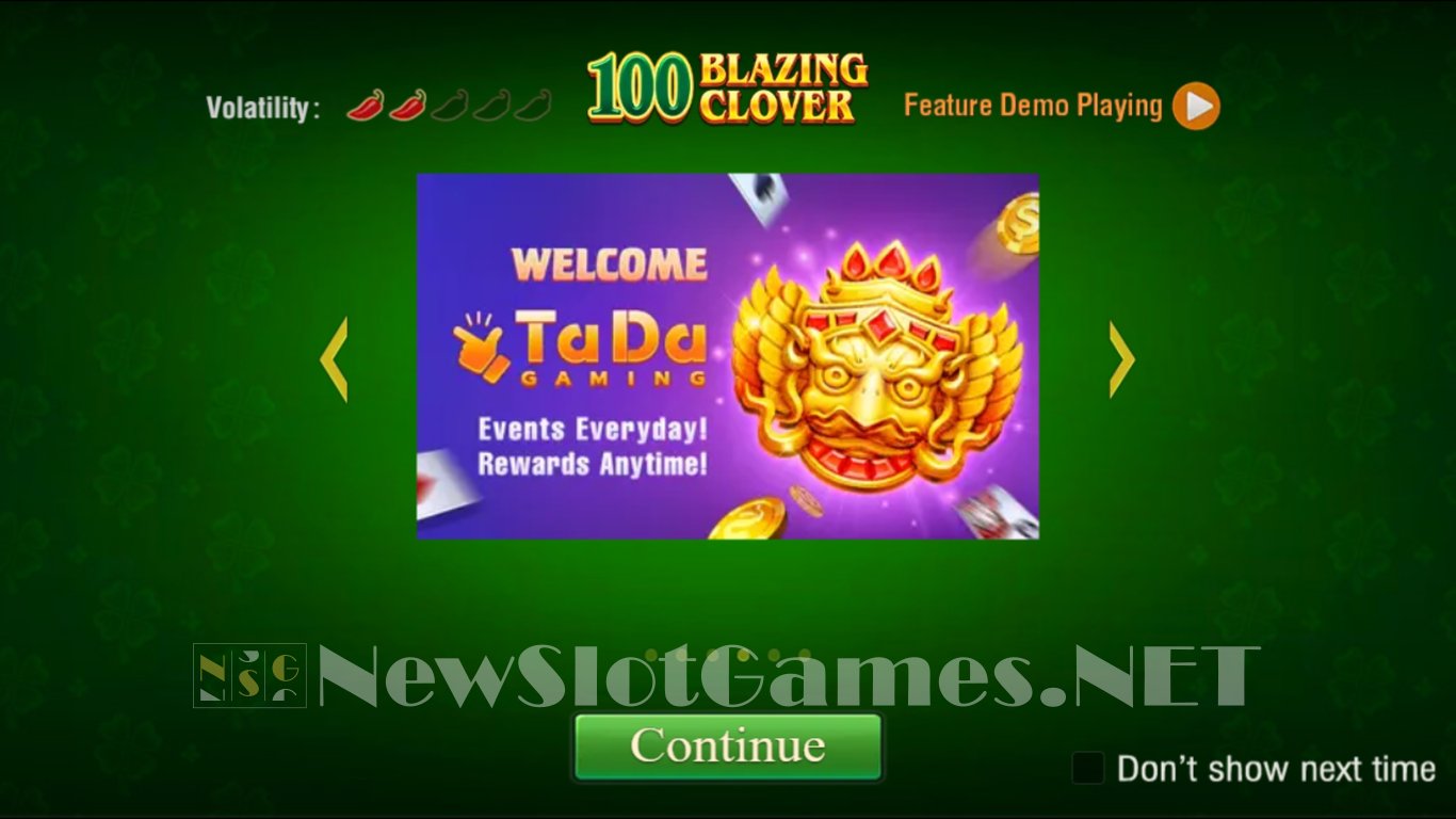 100 Blazing Clover Slot Demo Image