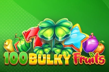 100 Bulky Fruits Golden Coins Link Slot Logo