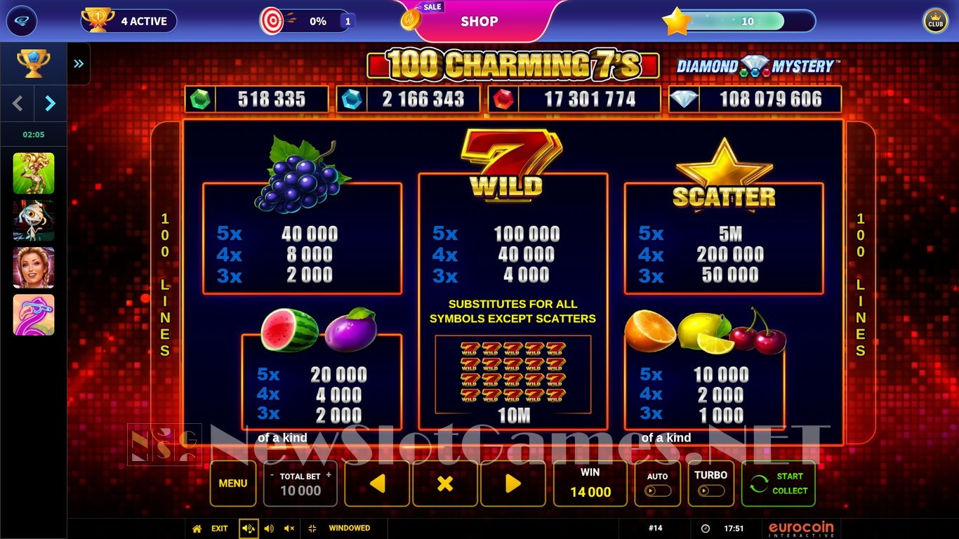 Diamond Mystery - 100 Charming 7s Slot Slot Image in Demo - pic. 5