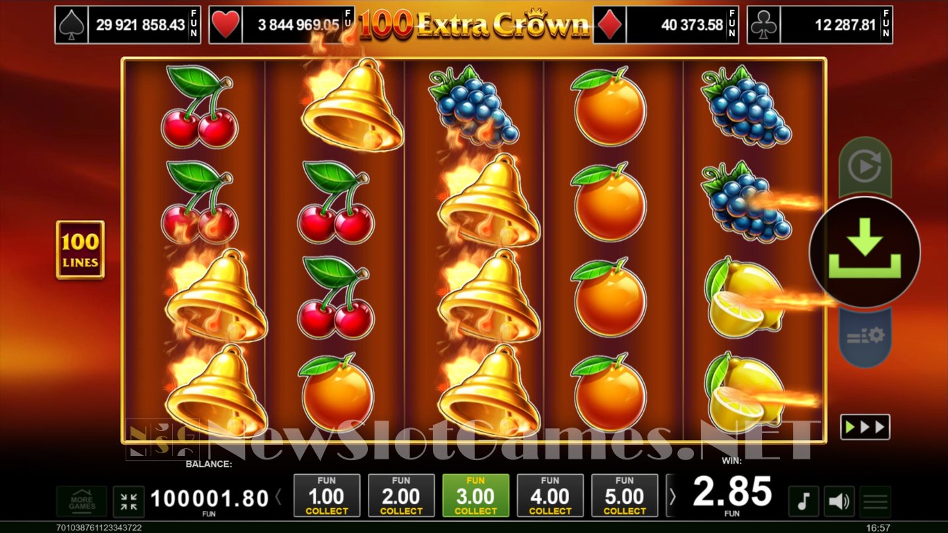 100 Extra Crown Slot Slot Image in Demo - pic. 4