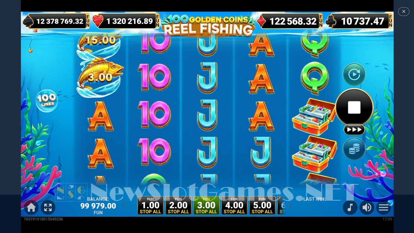 100 Golden Coins Reel Fishing Slot Slot Image in Demo - pic. 3