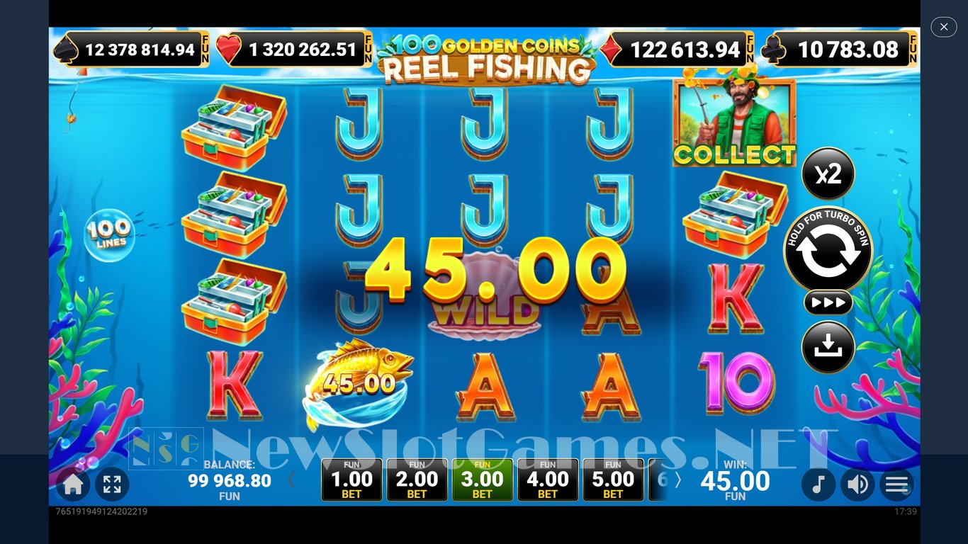 100 Golden Coins Reel Fishing Slot Slot Image in Demo - pic. 5