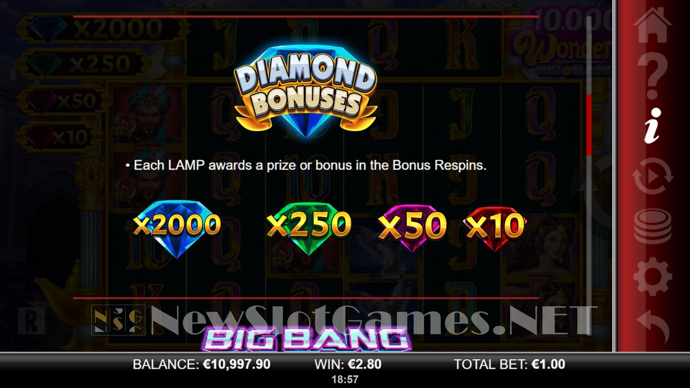 10,000 Wonders Big Bang Slot Slot Image in Demo - pic. 6