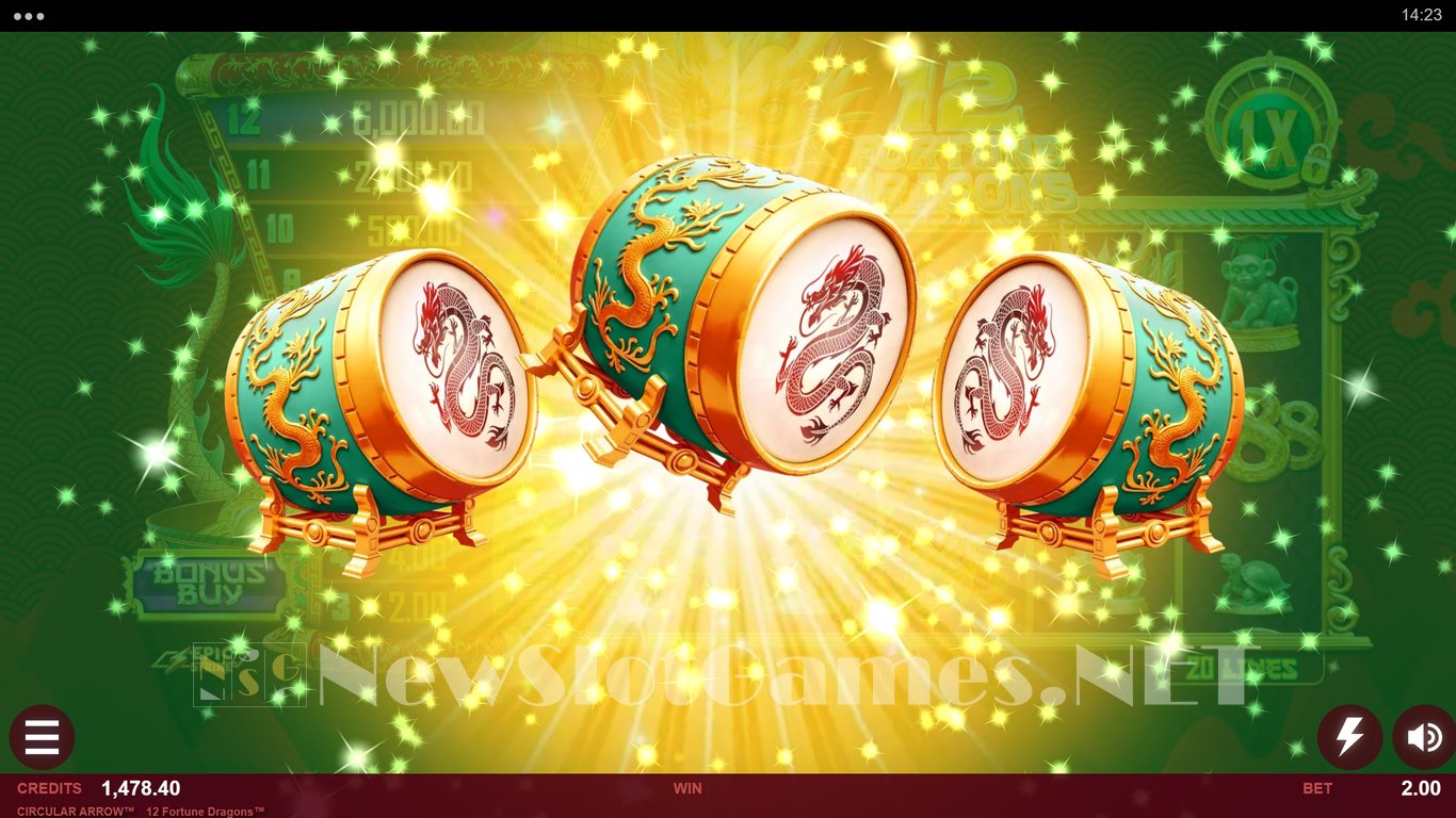 12 Fortune Dragons Slot Slot Image in Demo - pic. 5