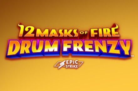 12 Masks of Fire Drum Frenzy Slot Logo