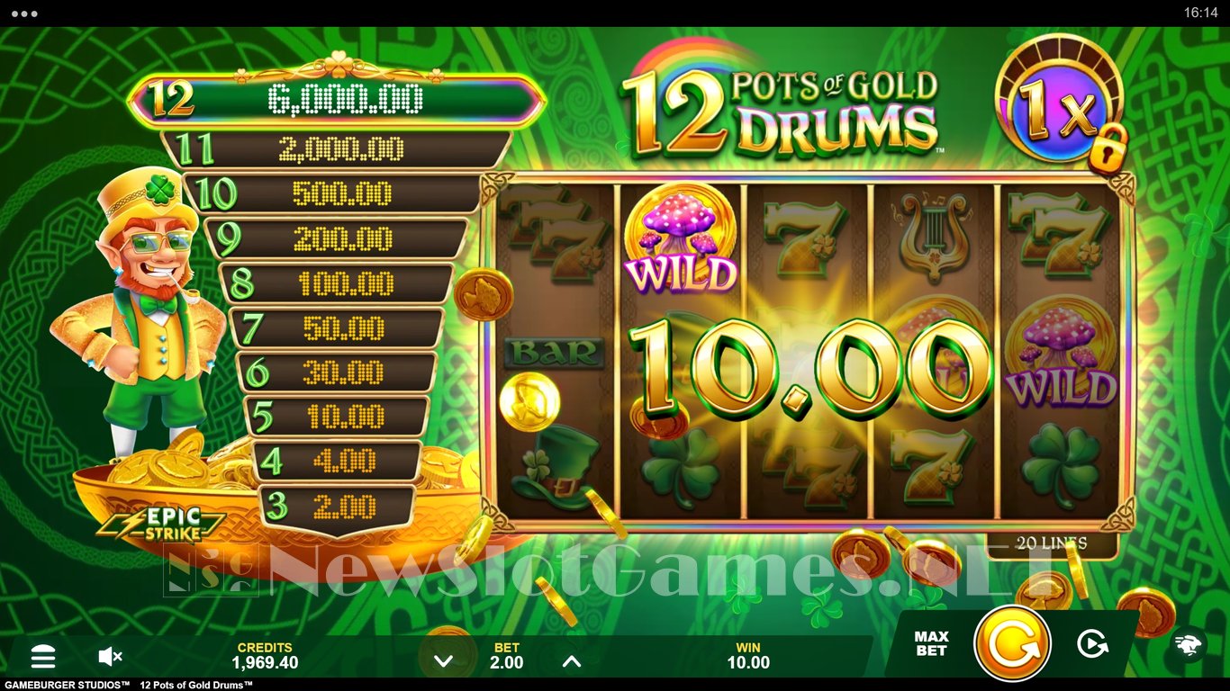 12 Pots of Gold Drums Slot Slot Image in Demo - pic. 4