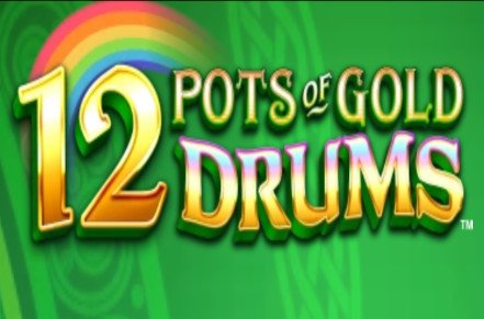 12 Pots of Gold Drums Slot Logo