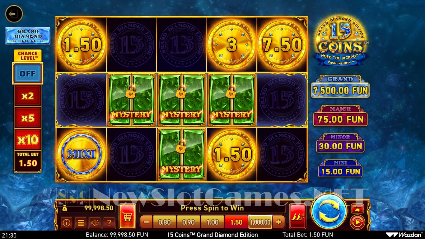 15 Coins Grand Diamond Edition Slot Slot Image in Demo - pic. 2