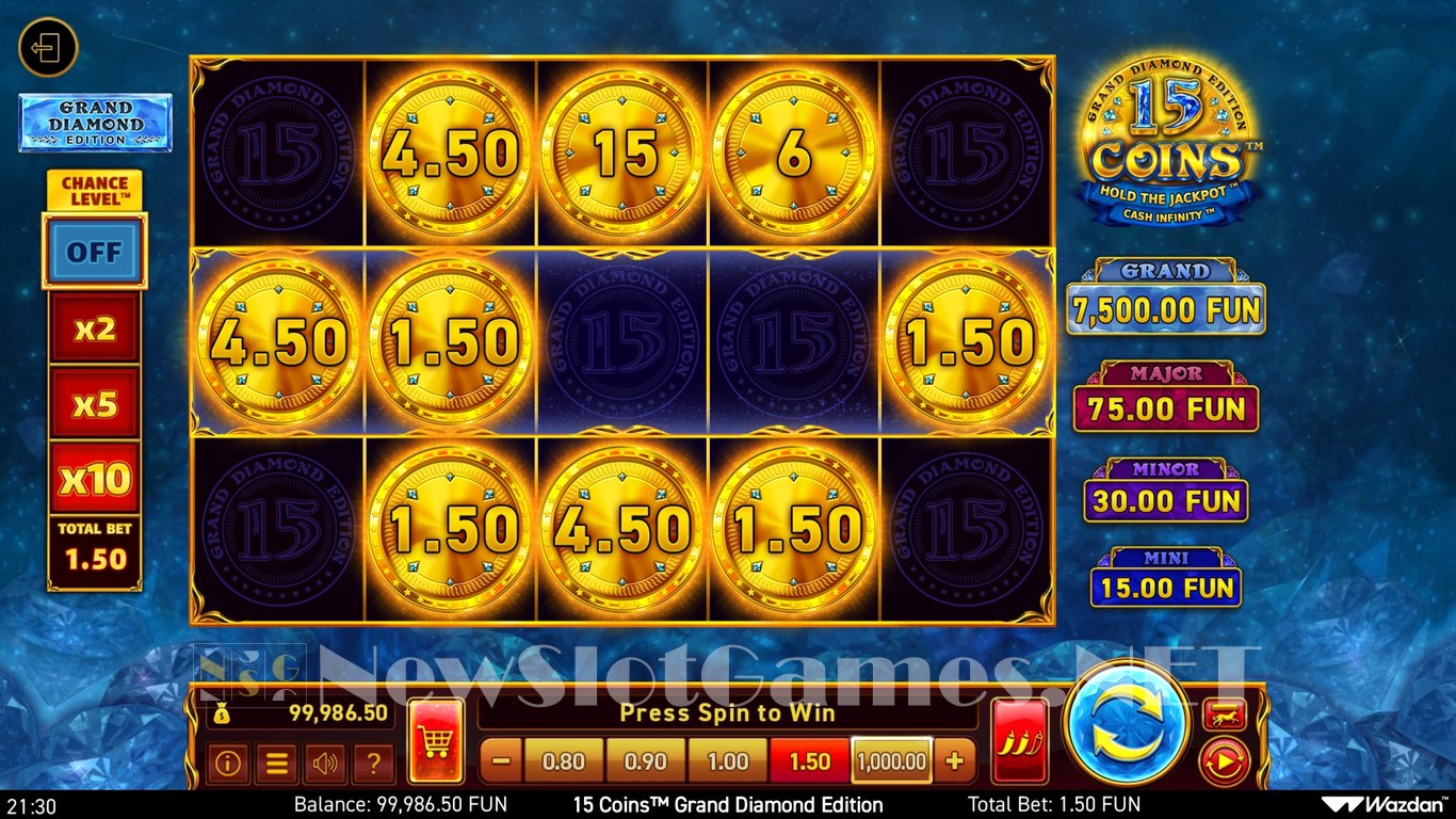 15 Coins Grand Diamond Edition Slot Slot Image in Demo - pic. 5