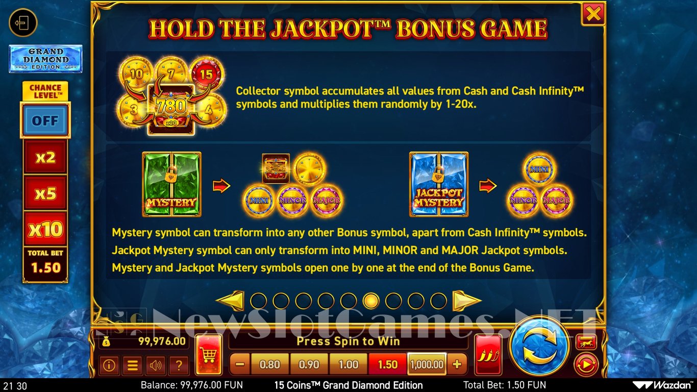15 Coins Grand Diamond Edition Slot Slot Image in Demo - pic. 9