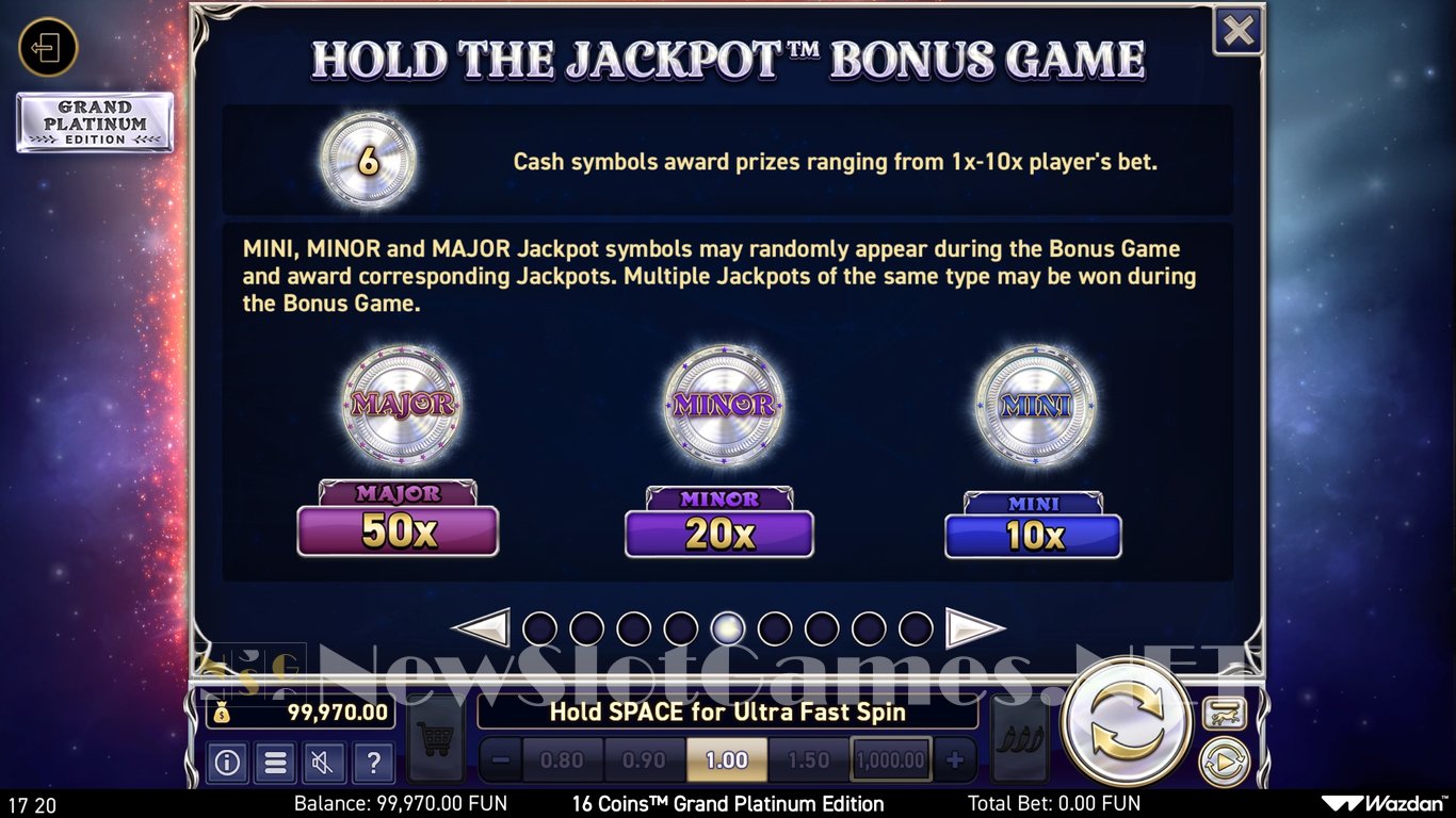 16 Coins Grand Platinum Edition Slot Slot Image in Demo - pic. 10